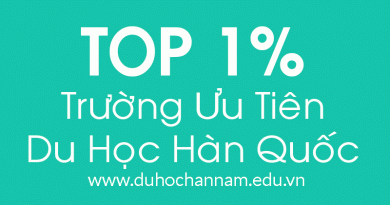 TOP 1% Trường Ưu Tiên Du Học Hàn Quốc