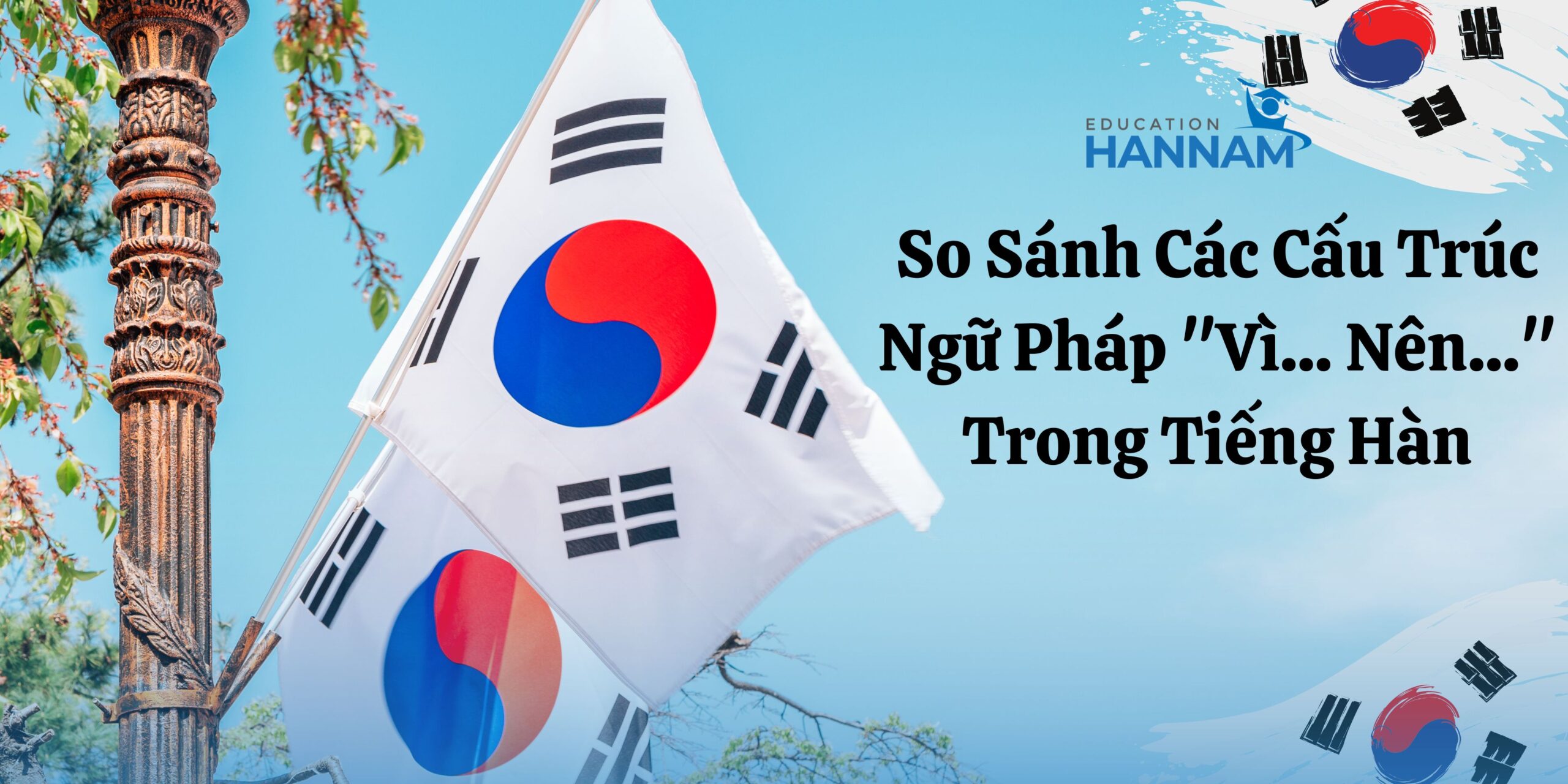 Blue Simple Korean National Liberation Day Banner