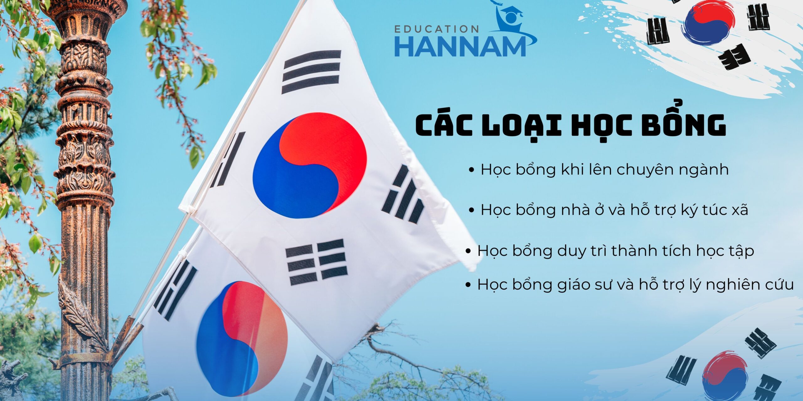 Blue Simple Korean National Liberation Day Banner