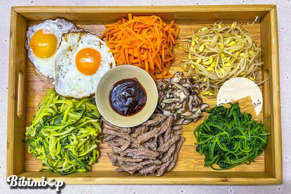 HanNam-Thành phần chính của món Bibimbap
